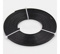 Filo di alluminio piatto da 4 m - Filo for lavori artigianali da 5 mm x 1 mm for progetti fai da te, arte, gioielli e altro, 1 pezzo(Black)
