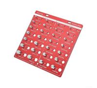Filo di alluminio rosso di precisione con anodizzato per superficie per resistenza alla ruggine e marcature di facile lettura per misurare le viti in attività di legno o metallo