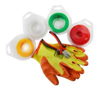 Filo di bordo in nylon linea decespugliatore e pinze di taglio da 6" e guanti...