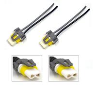 Filo Codino Femminile Ceramica 9005 HB3 Due Bardatura Testa Luce Alto Beam Presa