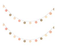 Filo di cotone a LED con filo a sfera, leggero, decorativo, romantico, fata,