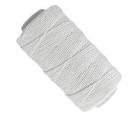 Filo di Cotone Bianco, 2MM, Prodotto in Spagna, per Industrie Carniche, Ristorazione, Linee di Corda, Imballaggio, Agricoltura, Giochi.