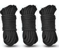 Filo di cotone da 8 mm, confezione da 3 corde di cotone da 10 m, morbido e resistente, in cotone, versatile per fai da te, decorazione, giardinaggio e applicazioni creative