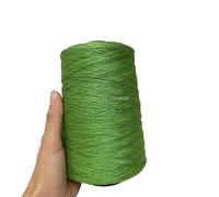 Filo di cotone for pizzo da 500 g for tessitura fai da te - Materiale for scialle con fiori a gancio cavo(Lotus Green)
