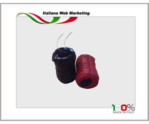 FILO DI FERRO COTTO BIANCO BOBINETTA PER LEGATURE CARPENTERIA 4 X 2 KIT 9 PZ