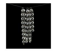 Filo di ghirlanda di perline ottagonali in acrilico trasparente di colore trasparente da 1 metro e 14 mm for la decorazione domestica