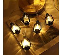 Filo di nere | 6 m vintage stringa di fatate impermeabile con 40 LED, lampada da appendere per feste di nozze, Natale, campeggio, giardino, cortile