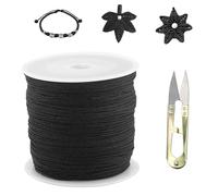 Filo di Nylon 0,8 mm x 100 m per Bracciali, Perline, Collane, Macramè e Gioielli Fai da Te