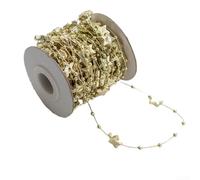 Filo di perline in plastica da 10 m, decorazione per albero di Natale | Realizzato in plastica adatta per albero di Natale e feste per la decorazione Molteplici opzioni di colore come mostrato 10 m