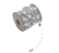 Filo di perline in plastica da 10 m, decorazione per albero di Natale | Realizzato in plastica adatta per albero di Natale e feste per la decorazione Molteplici opzioni di colore come mostrato 10 m