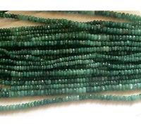 Filo di perline sfaccettate in smeraldo naturale da 5-6 mm, per la creazione di gioielli, perline sfaccettate smeraldo da 33 cm, perline sfaccettate in smeraldo naturale da 5-6 mm, collana di smeraldo