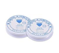 Filo di perline trasparente,Filo elastico per bracciali,Filo di nylon elastico,Filo da pesca trasparente,Fili per braccialetti,Filo per collane,Elevata elasticità,Circa 4m,2pezzi(1,0mm)