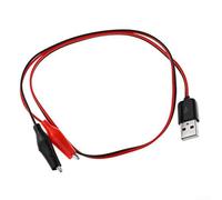 Filo di prova in rame con clip a coccodrillo, 60 cm, per connessioni di circuiti affidabili, con clip avvolte in vinile e bassa resistività per test elettrici costanti