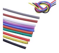 Filo di rame 20AWG da 1-250 m | Isolamento in gomma siliconica super morbida, alta temperatura e flessibile for illuminazione e componenti elettronici fai da te(Green,20M_20AWG (OD 1.8MM))