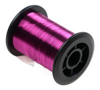 Filo di rame da 0,1 mm per la costruzione di mosche, rotolo da 60 m, materiale per il corpo, oro, nero, argento, blu, oliva, rosso, viola, marrone, caffè, arancione, ami da pesca (viola)