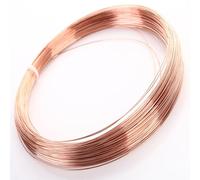 Filo di rame metallico da 2,2 libbre di lunghezza diversa for artigianato fai-da-te, diametro 0,2 mm-5 mm, for creazione di gioielli, perline, progetti scientifici(4mm)