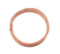 Filo di rame nudo per lavori artigianali, spessore 0,4 mm, calibro 26, 10 m, per scolpire, realizzare fiori, creazione di gioielli, tessitura e avvolgimento, filo di rame per elettrocoltura, filo di