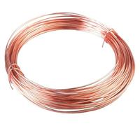 Filo di rame per avvolgimento di fili, Filo di rame nudo massiccio da 0,6/0,7/0,8/0,9/1 mm di diametro, lunghezza 1 m, for artigianato, gioielleria, elettricità, industria(0.6mm*1m)