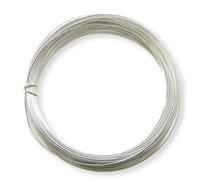 Filo Di Rame Placcato Argento 1,0mm (18 Gauge) x 4 m - Antiossidazione Per Gioielli, Scultura, Avvolgimento, Fai Da Te E Creazioni