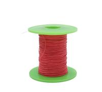 Filo di rame placcato argento PTFE da 5-20 m | Filo Litz ultra sottile da 25-34 AWG for fai da te elettrico, classificazione AFR250(Red,10M_26AWG-(0.12MM2))