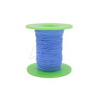 Filo di rame placcato argento PTFE da 5-20 m | Filo Litz ultra sottile da 25-34 AWG for fai da te elettrico, classificazione AFR250(Blue,5M_25AWG-(0.15MM2))