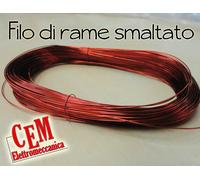 Filo di rame smaltato diametro cavo ø 0,71 mm bobina diversi metri disponibili