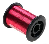 Filo di rame sottile da 0,1 mm per realizzare modelli di mosche, specificamente progettato per avvolgere il corpo e dettagli con gancio (rosso)