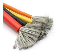 Filo di rame stagnato ad alta temperatura in silicone multicolore, diverse dimensioni(Blue,1Meter 13AWG)