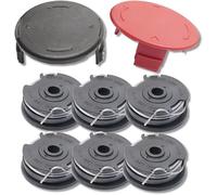 Filo di ricambio per bobine e copertura per bobina, compatibile con Bosch Advanced Grasscut 36 Art 36-36 LI ART24/27/30 (incluse 6 bobine e 2 coperchi)