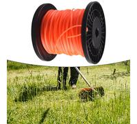 Filo di ricambio rotondo in nylon per decespugliatori leggeri, alimentazione manuale, 30 m, 50 m, cavo di ricambio per la manutenzione del prato (A)