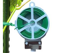 Filo di supporto per piante - Legami verdi per piante da giardino, filo da giardino per piante rampicanti, fissatore rampicante con taglierina per legare, fissare le piante