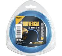 Filo di Taglio Universal Nlo002: Filo di Ricambio per Tagliabordi, Lunghezza 15 M, Ø Filo 1,5 Mm, Nylon Resistente Allo Strappo, Accessorio Originale Mcculloch (Cod. Art. 00057-76.163.02)