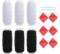 Filo Elastico per Cucire, Filo Elastico, Filo Elastico da 6 pezzi per Cucire, Può Essere Utilizzato per Realizzare Costumi, Adatto Anche con 6 Infilatori per Bracciali con Perline, Collane