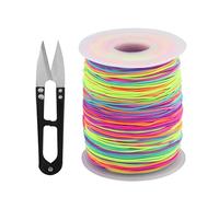 Filo elastico per la creazione di gioielli, corda in gomma arcobaleno, colore elasticizzato, per gioielli fai da te (colore )