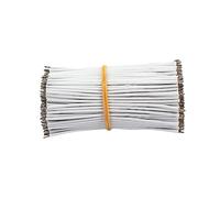 Filo Elettrico Bianco Gu412 100 Pezzi per Pickup Chitarra e Basso | Pvc Rame, Linea Nucleo Singolo 80mm, Ricambio per Potenziometro e Switch