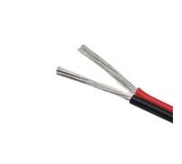 filo elettrico, Cavo di prolunga flessibile in silicone a 2 pin 12AWG 14AWG 16AWG 18AWG 20AWG linea parallela a conduttori morbido Connettore nero e rosso(12 Awg)
