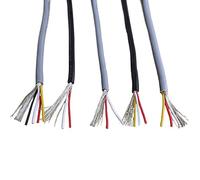 filo elettrico, Cavo di segnale for cuffie schermato multipolare UL2547 da 5 metri, 2-4 conduttori, 22-28 AWG, multicolore(Black 2 Cores,28AWG)