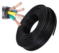 Filo elettrico, Cavo elettrico intrecciato in PVC da 4 mm², conduttori, cavo in rame privo di ossigeno(90ft,2.5mm²)