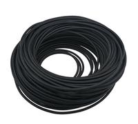 filo elettrico, Cavo for lampada a sospensione, cavo for illuminazione, canalina vintage a 2 conduttori, 18 AWG, flessibile, in tessuto intrecciato, multicolore, diverse misure(Black,1 Meter)