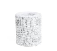 Filo floreale da 2 mm, 180 m, filo di vite rustico rivestito in carta, per composizioni floreali, corone di fiori, ghirlande di vite, decorazione di matrimoni, progetti fai da te (bianco)