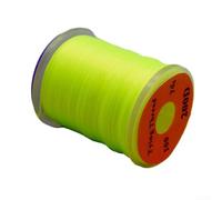 Filo fluorescente 200D per legare le mosche, lunghezza 91,4 m, per legare ami da pesca (giallo)