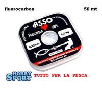 FILO FLUOROCARBON ASSO DI CUORI DIAMENTRO 0,22 mm BOBINA 50 mt PER TERMINALI