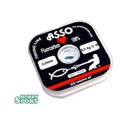 FILO FLUOROCARBON ASSO DI CUORI DIAMETRO 0,24 mm BOBINA 50 mt PER TERMINALI