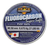 FILO FLUOROCARBON TRACK LINE SUPER SOFT BOBINA 50 MT DIAM. 0,675 MM x TERMINALI
