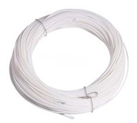 Filo galleggiante da 30 m WF5-WF8 con connettore senza cuciture, materiale robusto in polietilene per un lancio preciso, alta visibilità in colori vivaci (8F bianco)