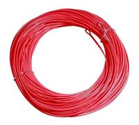 Filo galleggiante da 30 m WF5-WF8 con connettore senza cuciture, robusto materiale PE per un lancio preciso, alta visibilità in colori vivaci (8F rosso)