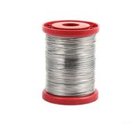 Filo galvanizzato per api, cablaggio in acciaio inox calibro 24, diametro 0,5 mm, per telai per apicoltura, fissaggio foglio di fondazione, rotolo da 500 g (acciaio inossidabile)