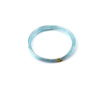 Filo in alluminio colorato, per bricolage, per gioielli, modellazione, flessibile, per gioielli, sculture fai da te, bonsai, lavori di bricolage, colore azzurro, 0,8 mm x 20 m