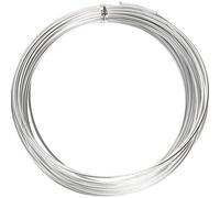 Filo in alluminio, per gioielli, animazione fermata, modellazione argilla, armatura, bonsai (1mm - 10 metres, Argento)