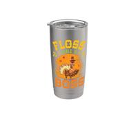 Filo interdentale del Ringraziamento come un capo Turchia Pellegrino Flossing Fall Bicchiere termico in acciaio inox doppia parete